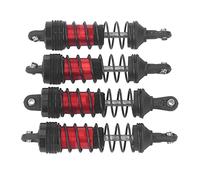 Sorandy Amortiguadores RC para Coche, Compatibles con Coches RC de Escala | Amortiguadores de suspensión de aleación de aluminio, resortes elásticos, juego delantero trasero, longitudes de 79 mm y