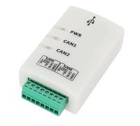 Sorandy Analizador de Bus CAN, Convertidor Adaptador USB a CAN de Doble Canal con Aislamiento para Calibración Automotriz, Automatización, Transporte Ferroviario