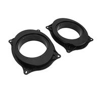 Sorandy Anillos Espaciadores Adaptadores de Altavoz Negros de 6,5" con Arnés de Cables para Levin - Reemplazo Altavoces de Puerta - Adecuado para Entusiastas del Bricolaje (#2)