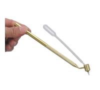 Sorandy Bolígrafo de Pintura de Línea Fina para Detalles Intrincados y Expresión Creativa, Aplicador de Escritura para Lienzo, Tela y Madera, Material de Aluminio, Incluye 1 Bolígrafo 1 Gotero (0. zm)