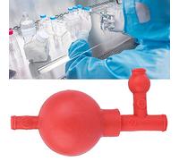 Sorandy Bombilla de Succión de Caucho Natural de 2 Piezas, Bombilla de Succión Cuantitativa de Laboratorio de Lavado de Oídos con Pipetas, Ideal para Laboratorio de Alimentos Agrícolas de Minería