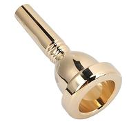 Sorandy Boquilla de Trombón Tenor de Vástago Grande de Metal 5G para la Mayoría de Trombones Tenores, Latón de 12,7 Mm, Hermosa Producción de Voz para Trombones (GOLD)