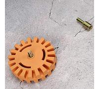 Sorandy Borrador de Goma para Eliminar Pintura de Ruedas, Calcomanías, Rayas, Adhesivos de Película de Vinilo para Vehículos, Rueda de Eliminación de Pegatinas de 4 Pulgadas para Herramienta