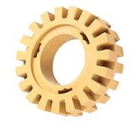 Sorandy Borrador de Rueda de Goma de 100 Mm, Forma de Dientes en Zigzag de para Pulir y Esmerilar en Uso Automotriz, Caucho Duradero de 4 Pulgadas (4 pulgadas hueco)
