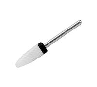 Sorandy Broca de Taladro de Uñas Portátiles Livianas, Cabezal de Maíz, Piezas de Cerámica, Fácil de Usar, Tamaño Pequeño, Rayas de Intersección, Ideal para el Trabajo de Uñas desde la Talla hasta el