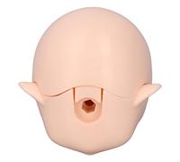 Sorandy Cabeza de Muñeca en Blanco 1/12, Cabeza de Muñeca Extraíble Articulada con Bola para Maquillaje DIY, Portátil Pequeña y Ligera para Reemplazo (Blanco Normal)