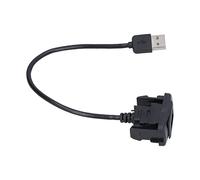 Sorandy Cable de Extensión USB para Automóvil Adaptador de Corriente USB de Alta Resistencia para Montaje Empotrado en el Tablero de Instrumentos del Automóvil, Material ABS Duradero para Modelos de