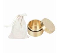 Sorandy Caja de Almacenamiento de Monedas de Latón a Prueba de Lluvia, Contenedor de Joyería con Encanto Retro para Pastillas, Hojas de té, Contenedor SM L a Prueba de Polvo para Entusiastas del