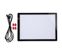 Sorandy Caja de Luz para Visor de Diapositivas, Caja de Luz para Visor de Película Acrílica ABS Ultradelgada de 13,74 X 9,76 Pulgadas, LED de Doble Cara con Atenuación Continua
