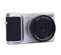 Sorandy Cámara Digital 4K para Fotografía, Cámara de Vlogging de 64MP para Youtube con Pantalla de Flip de 2,8 "180 °, Zoom Digital de 16x, Punto y Dispara Camara con Estabilización de IA para