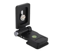 Sorandy Cámara Plegable L Soporte, Placa de Liberación Rápida de Trípode de Conmutación Horizontal Vertical con Ranura de de Doblaje de 38 Mm, Montaje de Conmutación Horizontal Vertical con 1/4,