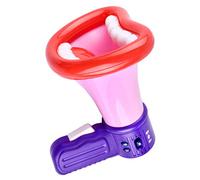 Sorandy Cambiador de Voz Cuerno de Juguete Forma de Boca Linda Efectos de Sonido de Múltiples Botones para Niños con Antideslizante para Actividades Divertidas Material Plástico (rojo)