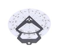 Sorandy Círculo de Quinta Rueda, Herramienta de Aprendizaje de Melodía de Rueda de Acordes de PVC para Colgar en la Pared de 30 Cm de Diámetro con Tabla de Acordes de Guitarra para (RMT-A10W (Blanca))