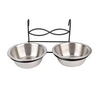Sorandy Comedero Colgante de Acero Inoxidable para Comida de Mascotas, Cuenco de Agua con Gancho para Jaula para Perros y Gatos, Ideal para Alimentación e Hidratación