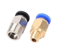 Sorandy Conector Neumático Recto de 20 Piezas, Conexión de Empuje Duradera para Impresoras 3D, PC4-M10, PC4-M6, Fácil Instalación