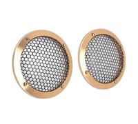 Sorandy Cubierta para Altavoz de Techo de 3,6 Pulgadas, 2 Rejillas Redondas de Malla Metálica de Repuesto, Parrilla para Subwoofer de Woofer de para Automóvil, Ideal para del Hogar y del Automóvil