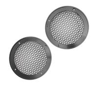 Sorandy Cubierta para Altavoz de Techo de 3,6 Pulgadas, 2 Rejillas Redondas de Malla Metálica de Repuesto, Parrilla para Subwoofer de Woofer de para Automóvil, Ideal para del Hogar y del Automóvil