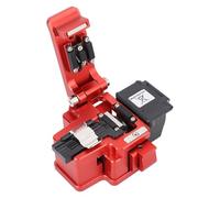 Sorandy Cuchilla de Fibra, Cuchilla de Fibra óptica Empalme en Frío Fusión en Caliente Cortador de de Retorno Automático Accesorio 3 en 1 Ángulo Más Pequeño de 5 Grados 48000 Cortes, Rojo