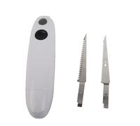 Sorandy Cuchillo Eléctrico Inalámbrico, Hoja Eficiente de Acero Inoxidable para Cortes Precisos con Facilidad para Material de Herramientas de Cocina en Blanco