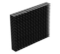 Sorandy Disipador de Calor de Enfriamiento Eficiente de Aluminio para PCB Amplificador de CPU, Enfriamiento Rápido para Componentes Electrónicos, 150x120x20 Mm (BLACK)