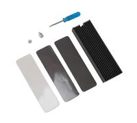 Sorandy Disipador de Calor SSD M.2 2280 con Almohadilla Térmica de Silicona Enfriamiento Eficiente para SSD M.2 Aleación de Aluminio Negro 1 Disipador de Calor