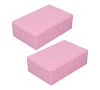 Sorandy El Juego de 2 Bloques de Yoga de Espuma Rosa Proporciona Estabilidad para Yoga, Pilates, Meditación, Apariencia Antideslizante para Entrenamiento de Equilibrio y Fuerza, para Todos los
