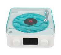Sorandy Estilo de Disco Clásico Pantalla de Reloj de Luz de Altavoces Inalámbrico de Altavoces Inalámbricos para Niñas con Graves Ricos en Volumen Fuerte, Material ABS (White)