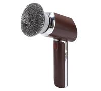 Sorandy Fregadora de Centrifugado Eléctrica, Fregadora de Ducha de 350 RPM, de Cepillo de Lavado Recargable de Lavado Profundo con 5 Cabezales para Baños, Cocina, Interiores y Exteriores