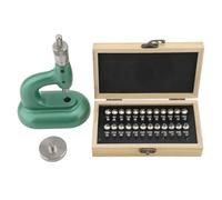 Sorandy Herramienta de Joyería para Relojeros, Kit Profesional de Reparación de Relojes con 48 Troqueles y Caja de Almacenamiento de Madera, Herramienta de Reparación con