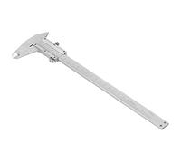 Sorandy Herramienta de Regla de Calibrador de Escala Vernier de Precisión, Medidor de Medición de Acero Al Carbono de para Ancho de Piezas de Trabajo, 0-150 Mm, 0-200 Mm, 0-300 (0-200MM)
