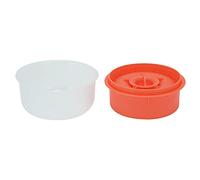 Sorandy Herramienta Separadora de Huevos con Múltiples Orificios para una Separación Rápida de la Yema en el Hogar, Material PP Duradero No Tóxico, Se Adapta a 6 Huevos (naranja intenso oscuro)