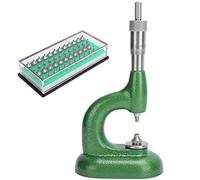 Sorandy Herramientas de Reparación de Relojes, Máquina de Ajuste de Relojero Profesional para rubí y Zafiro con Micrómetro de Paso de Rosca para Reparación de Relojes (Green)