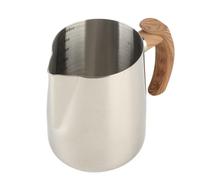 Sorandy Jarra de Espuma de Leche de Acero Inoxidable, Escala Interior, Cómodo para el Hogar, Material Plástico Fenólico de Barista (1000ml)