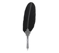 Sorandy Juego de Caja de Regalo con Puntas de Pluma de Aleación con Botella de Tinta para una Escritura Suave, Regalo Ideal para Amigos, Profesores, Familiares, Estilo Retro Europeo (BLACK)