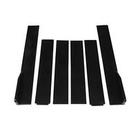 Sorandy Juego de Faldones Laterales de ABS Flexibles, Universales, Negros, con Longitud Ajustable para Mejora Exterior del Automóvil, 6 Piezas para Entusiastas de los Automóviles