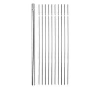Sorandy Juego de Pinchos Redondos Portátiles, Pinchos Reutilizables para Acampar Ti con Tubo de Almacenamiento Portátil Herméticamente Sellado, Varillas para Asar para Barbacoa y Parrilla Al Aire