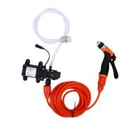 Sorandy Kit de Bomba de Lavado a Presión Portátil de 12 V, Motor de Cobre | Máquina de Limpieza de Automóviles, Pistola de Agua ABS, Solo Manguera Incorporada, Uso en Jardines y Paredes, 12 V,