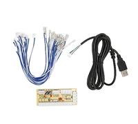 Sorandy Kit de Codificador DIY Codificador de PC USB de Alto Rendimiento para Consola de Juegos, Compatible con 1 2 3 3B Retropie para Gabinete Mame, Fighting Stick