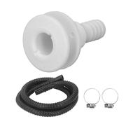 Sorandy Kit de Instalación de Bomba de Achique de 3/4 Pulgadas con Manguera Duradera y Diseño a Prueba de Fugas para Uso Marino, Negro, 6,7 Pies, 4 Piezas