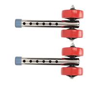Sorandy Kit de Repuesto de Ruedas para Andador de Alta Resistencia para Andadores Universales, Ajustable en 6 Niveles, Acero Inoxidable, 2 Unidades, Perfecto para Uso en Interiores y Exteriores