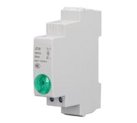 Sorandy Luz de Señal LED de Carril DIN, Lámpara Indicadora de Material de PC para Líneas Eléctricas de Telecomunicaciones, CA CC 230V (GREEN)