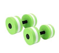 Sorandy Mancuerna Flotante de Agua EVA, Herramienta de Fitness Ligera y Resistente a la Corrosión para Hombres, Mujeres y Niños, 2 Piezas para Piscinas Cubiertas (Green)