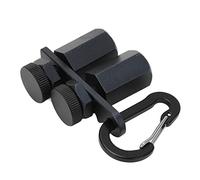 Sorandy Medidor de Escalera de Aleación de Aluminio con Tornillo de Pulgar, Herramienta Precisa de Diseño de Escalera para Carpintería Cuadrada, 1 Pieza (BLACK)