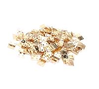 Sorandy Mini Juego de Bisagras de Metal Retro para Joyero con Tornillos, 100 Piezas de Bisagras Decorativas de Latón Pequeñas para Bricolaje, Adecuadas para Proyectos de Artesanía de Madera y