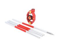 Sorandy Mini Prisma de Estación Total para Topografía Terrestre de Alta Precisión, Prisma Topográfico, de Estación Total con Diámetro Efectivo de 25,4 Mm, Constante de 17,5 Mm y 4 Polos, Ideal para