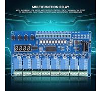 Sorandy Módulo de relé Multifunción de 8 Canales con Función de Retardo de Tiempo e Indicadores LED para Control de Automatización Voltaje Amplio de 8-36 V