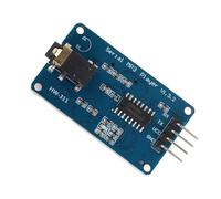 Sorandy Módulo de Reproductor Mp3, Alta Compatibilidad con Leonardo y Due, Control en Serie UART, Tamaño Compacto y Peso Ligero, Toma de Tarjeta de Memoria, Admite WAV Mp3, Volumen de 30 Niveles,