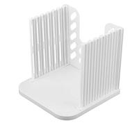 Sorandy Molde Rebanador de Pan Plegable, Cortador Compacto y Eficiente para Rebanadas Uniformes en Casa, Herramienta de Cocina para Pan, Material ABS, Blanco, Tamaño: 6.3"x5.9"x5.7", 1 Unidad