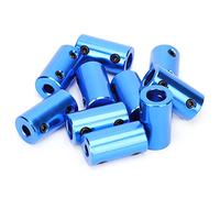 Sorandy Motor de Acoplamiento de Eje de 10 Piezas, Acoplador de Modelo de Barco de Aleación de Aluminio de 5 X 8 Mm con Absorción de Impactos y Oposición Al Desgaste para Impresora 3D y