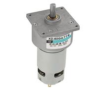 Sorandy Motor de Engranajes DC12V/24V 35W Velocidad Ajustable para Automatización del Hogar y Equipos de Oficina - Construcción Duradera de Engranajes de Metal (#18)